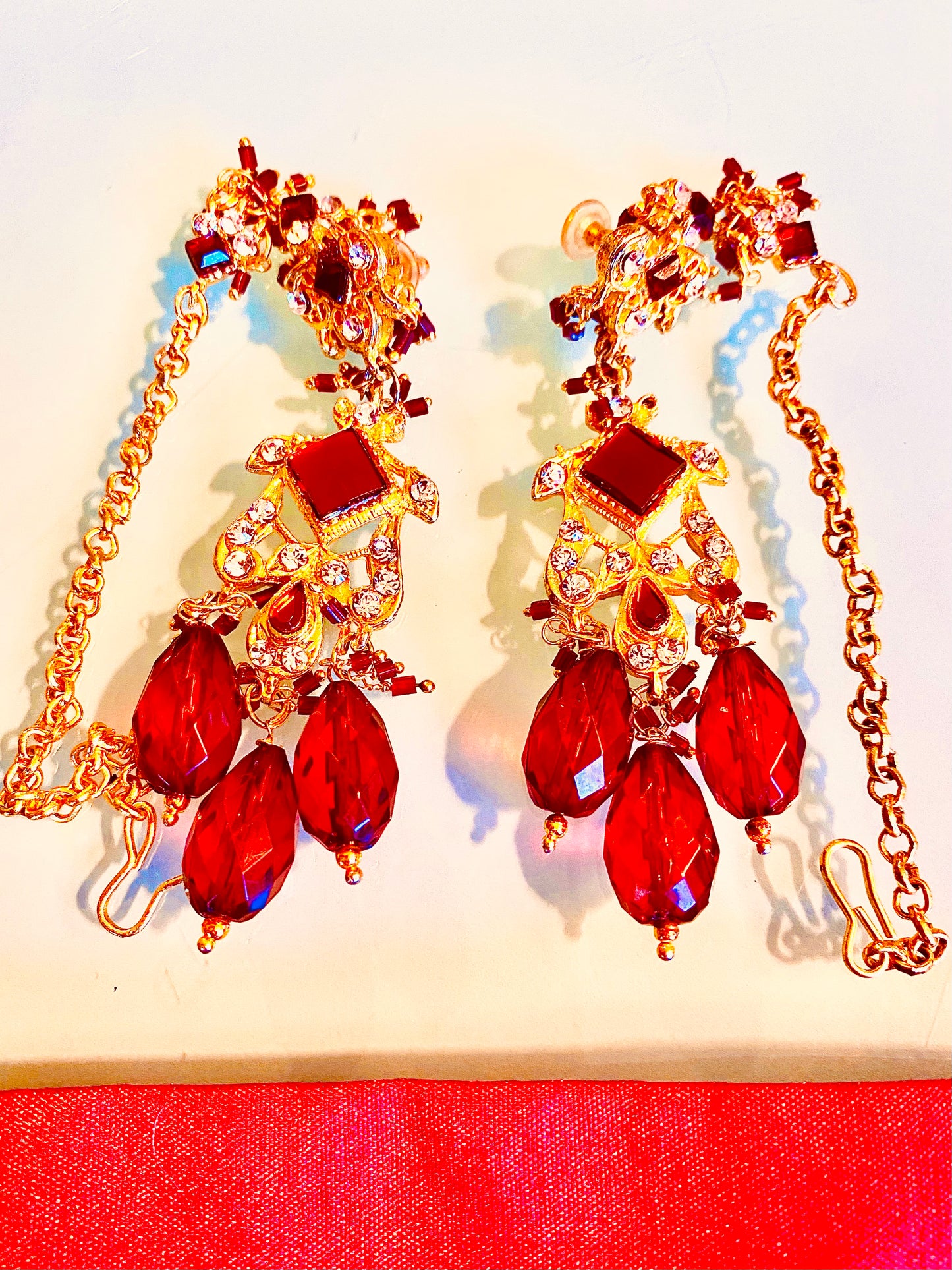 INDIAN MANGAL SUTRA/EARRINGS 8"/ SB042