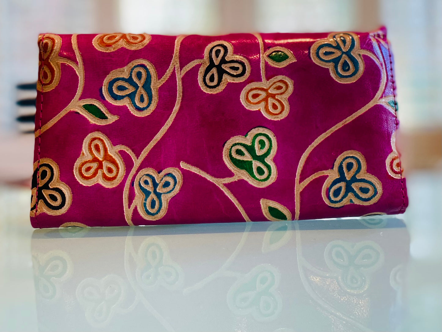 LEATHER WALLET - PINK