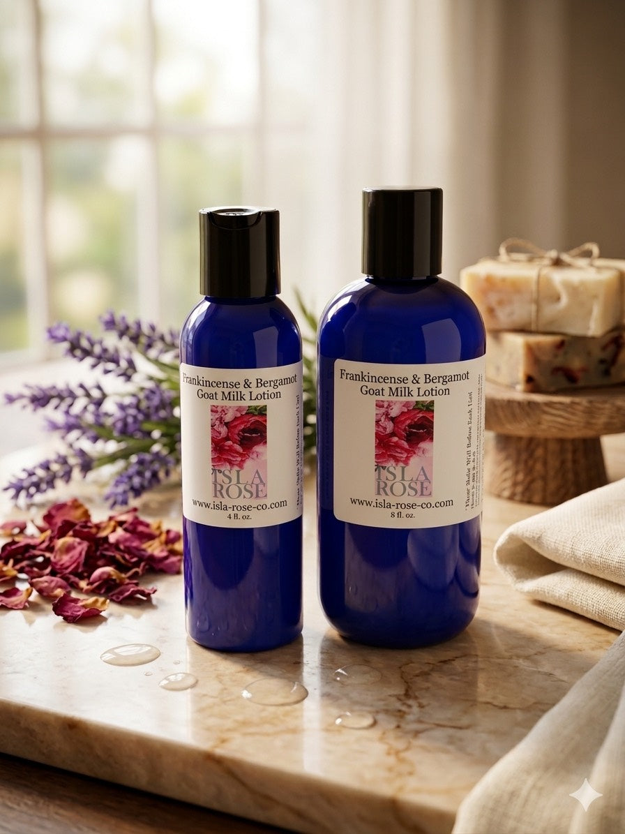 GOAT MILK LOTION FRANKINCENSE & BERGAMOT