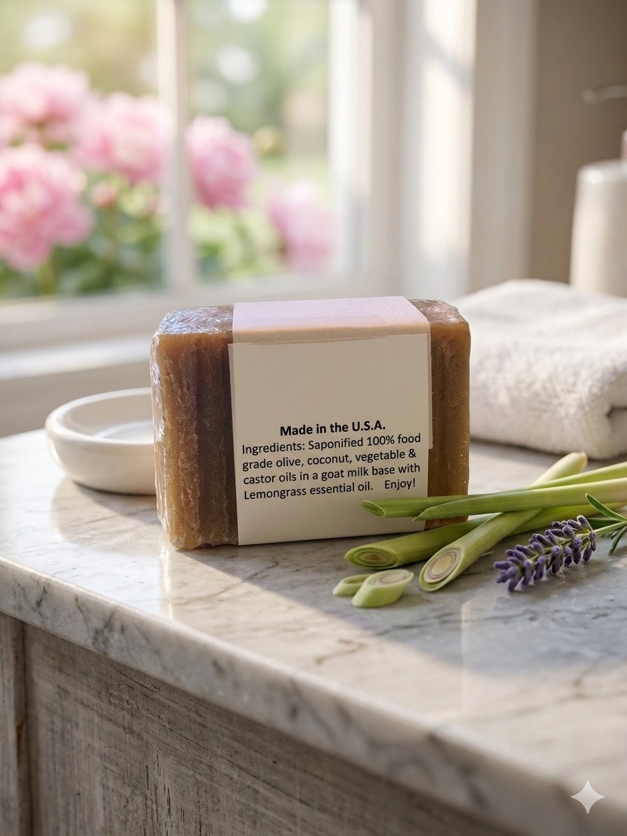 LEMONGRASS GOAT MILK ORGANIC SOAP