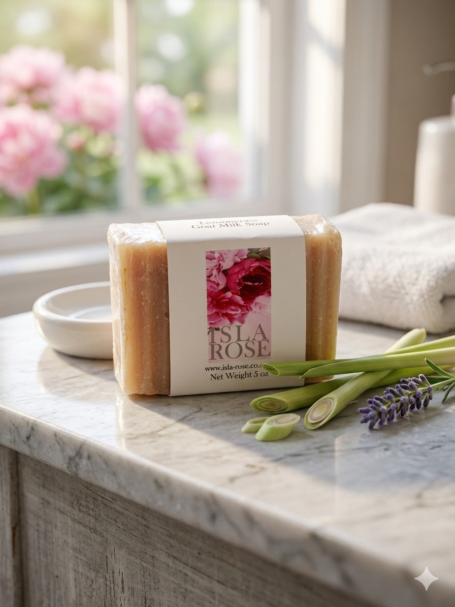 LEMONGRASS GOAT MILK ORGANIC SOAP