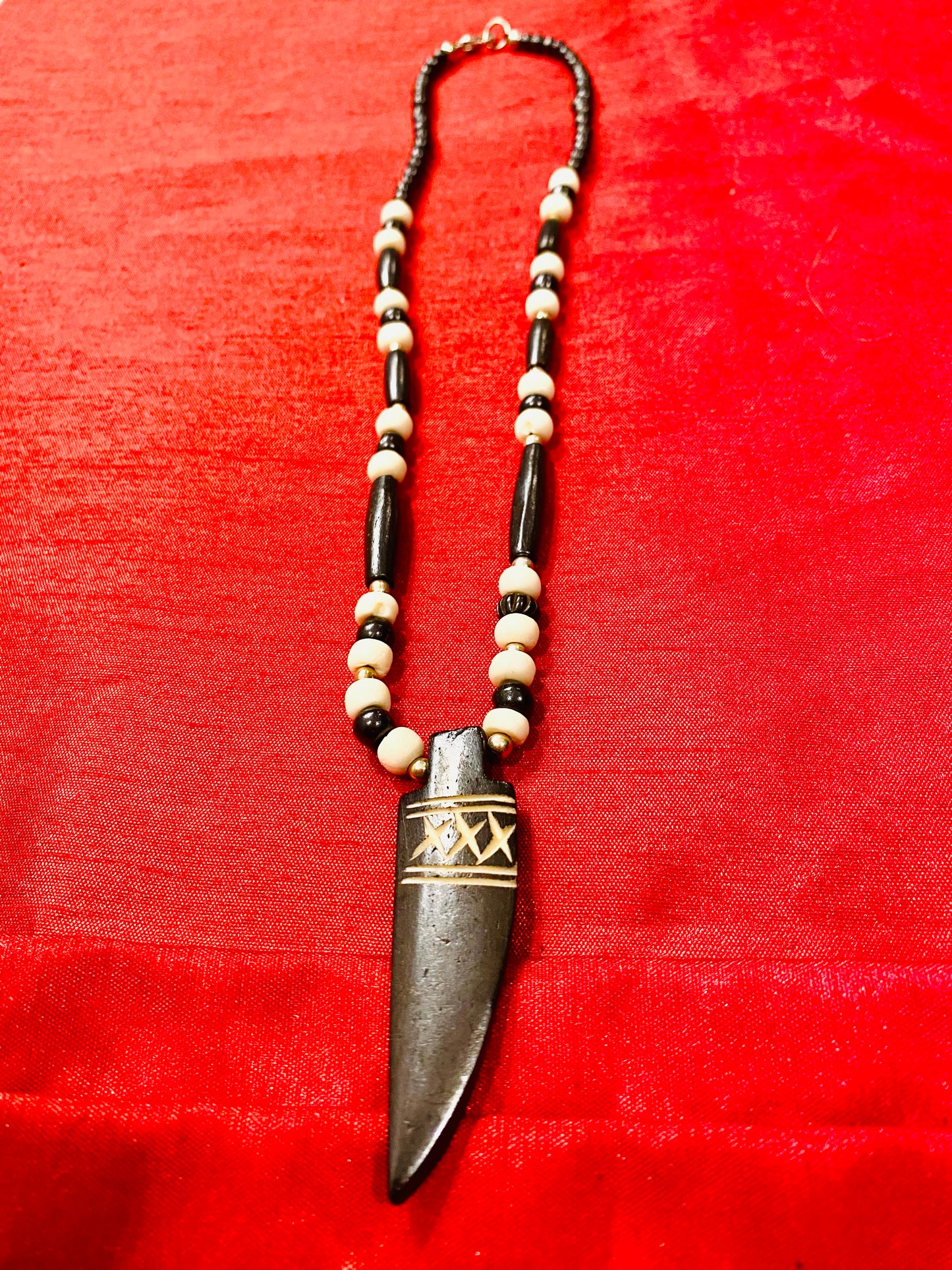 SWORD BONE IVORY NECKLACE 10.5 in. / SB025