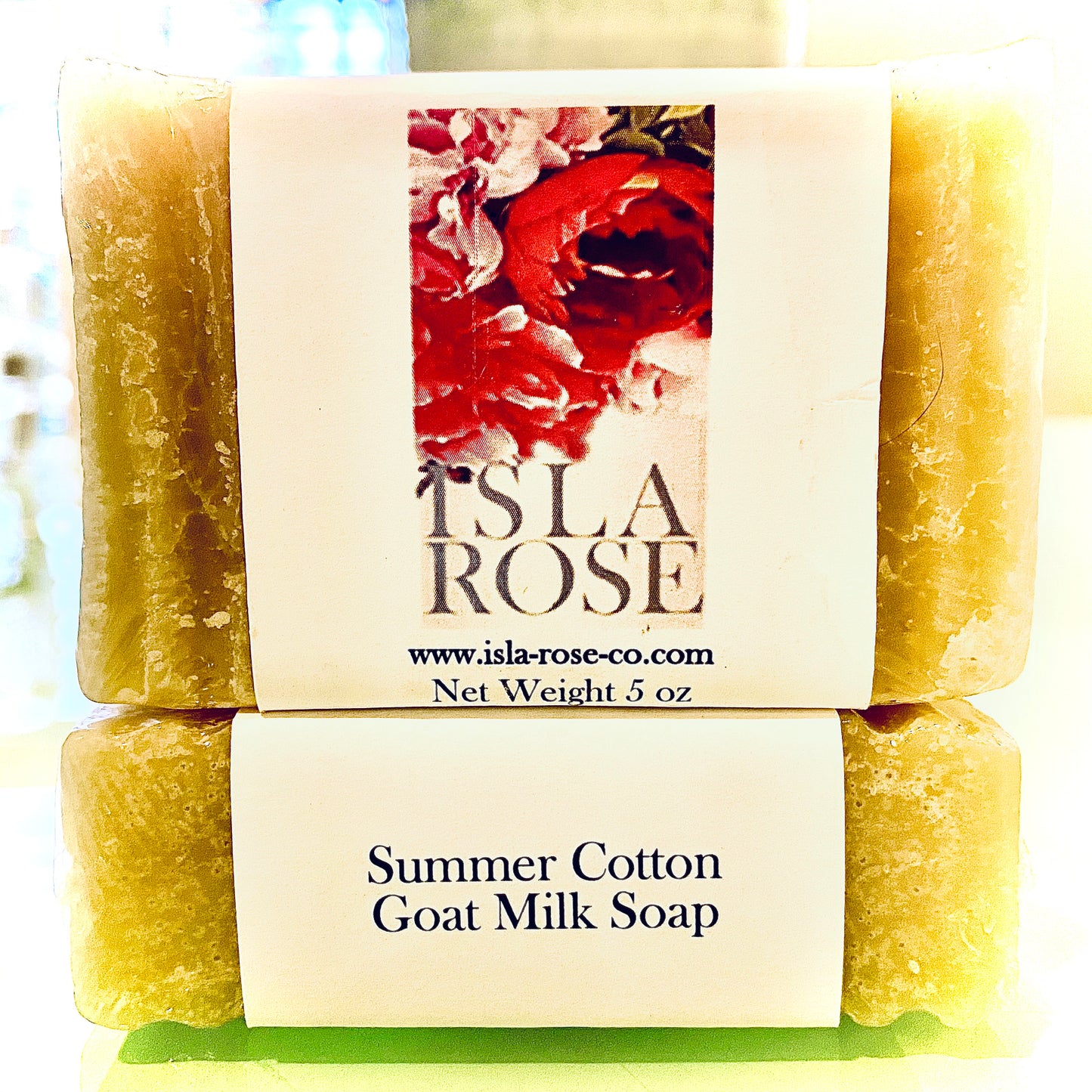 SUMMER COTTON GOAT MILK ORGANIC SOAP