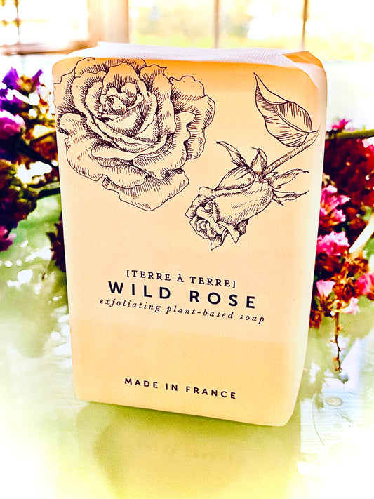 WILD ROSE ULTRA-RICH LATHER SOAP - MADE IN FRANCE